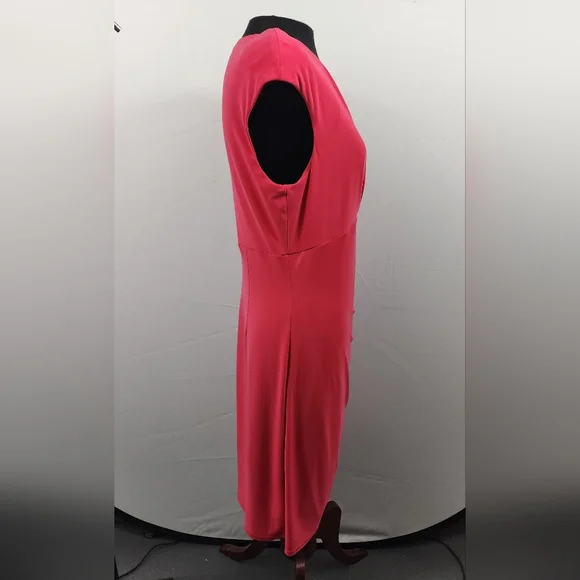 LAUREN BY RALPH LAUREN ESSENTIALS KNEE LENGTH SLEEVELESS COCKTAIL DRESS, SIZE 14 - Picture 4 of 9